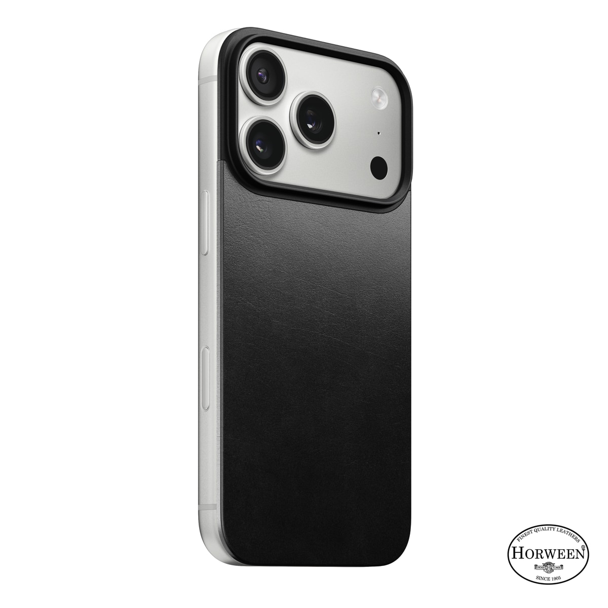 iPhone 17 Pro Magnetic Leather Back Black
