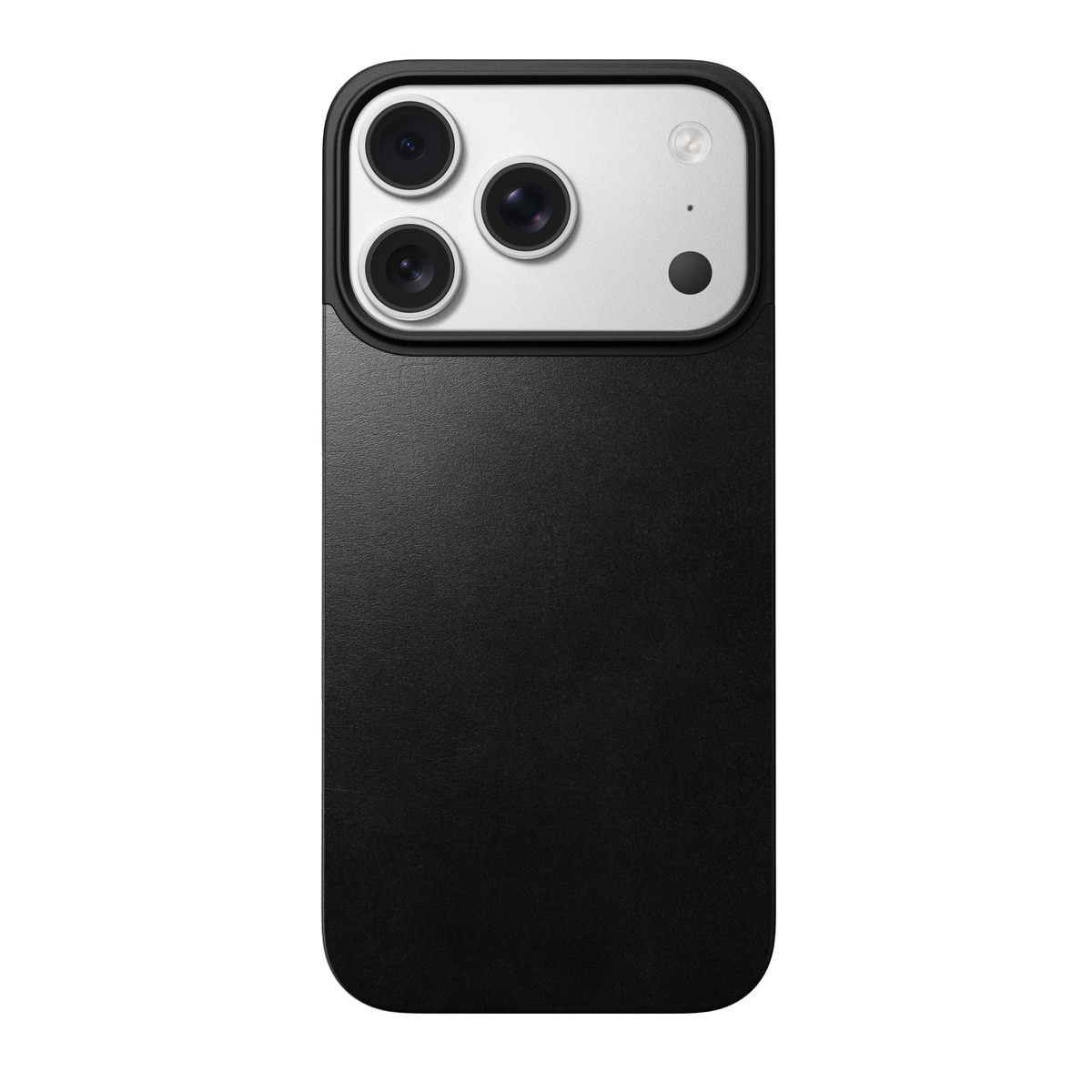 iPhone 17 Pro Magnetic Leather Back Black