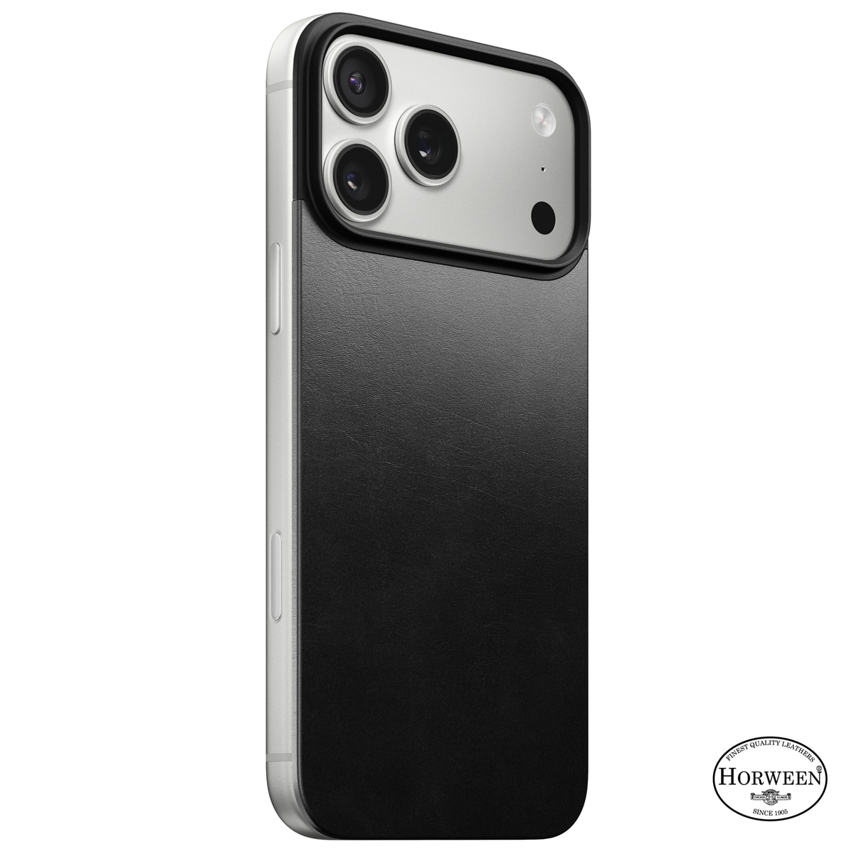 iPhone 17 Pro Max Magnetic Leather Back Black