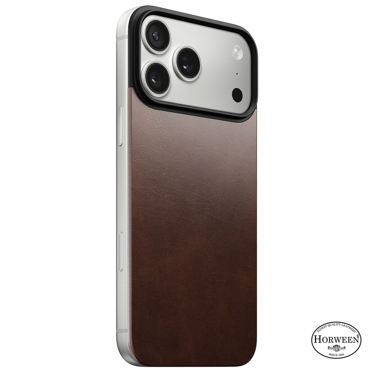 iPhone 17 Pro Max Magnetic Leather Back Rustic Brown
