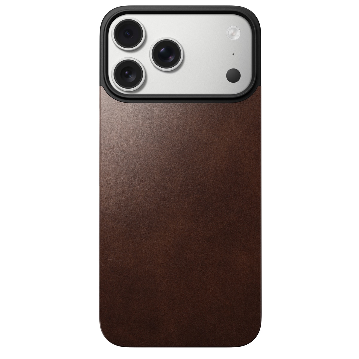 iPhone 17 Pro Max Magnetic Leather Back Rustic Brown