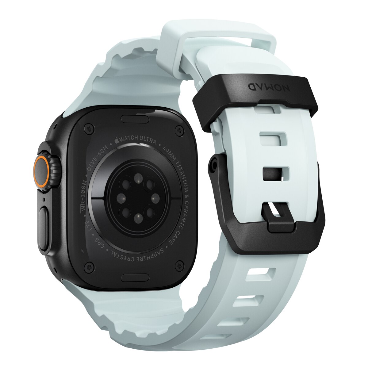 Apple Watch Series 7 45mm Rocky Point Band Icy Blue Glow (Black Hardware) - Limited edition
