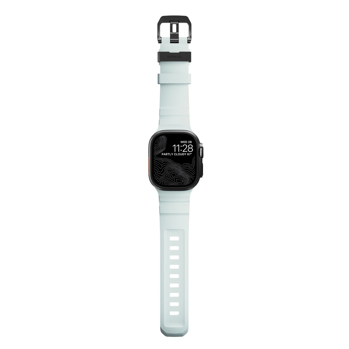 Apple Watch Series 7 45mm Rocky Point Band Icy Blue Glow (Black Hardware) - Limited edition