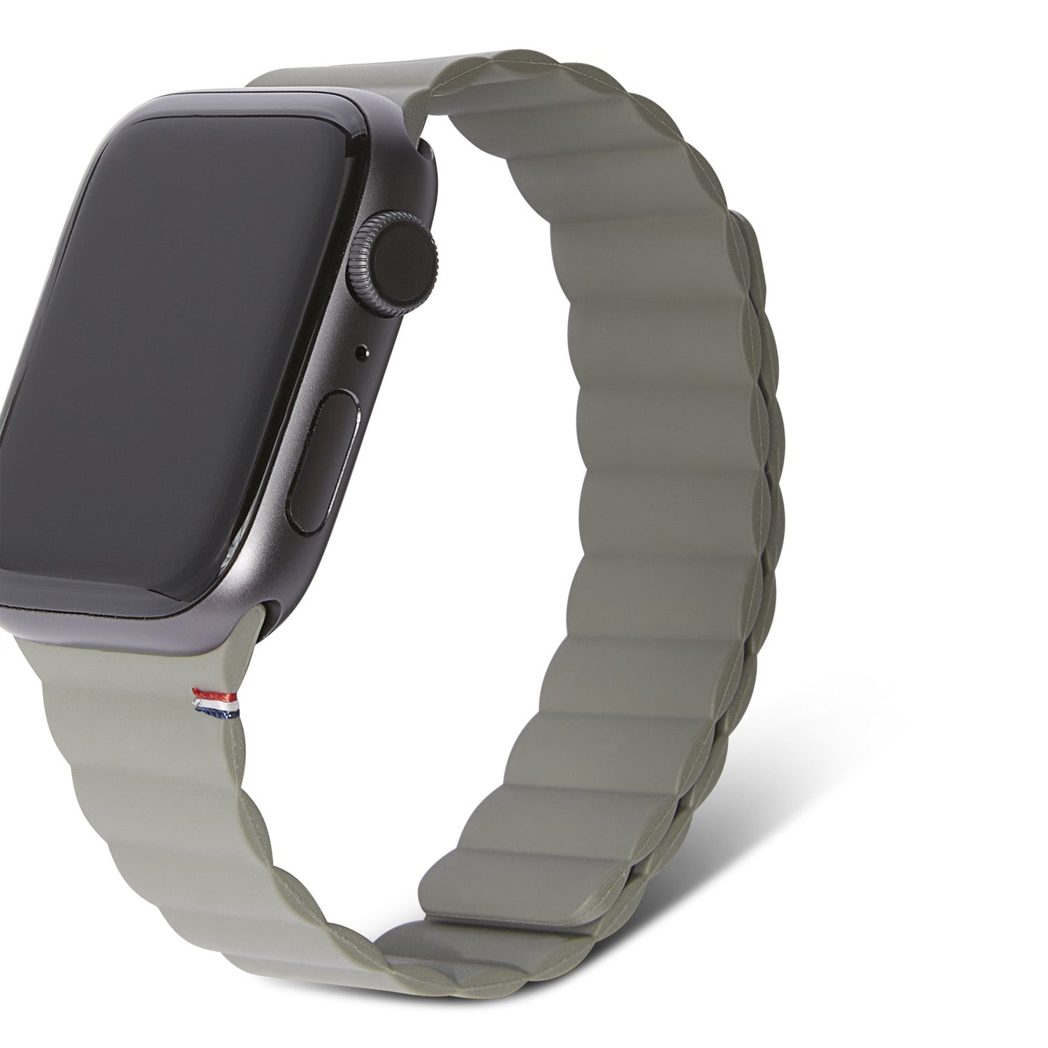 Silicone Magnetic Traction Strap Lite Apple Watch 44mm Olive