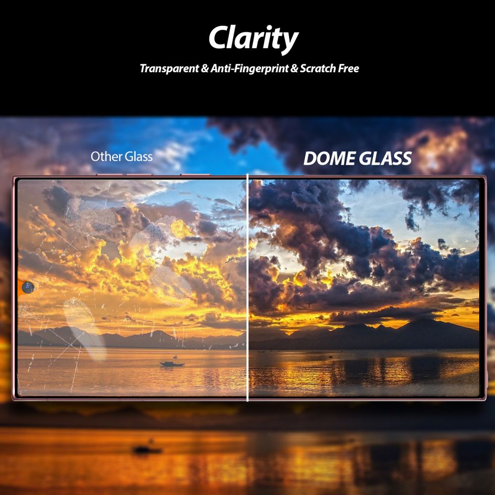 Dome Glass Screen Protector Galaxy S22 Ultra (2-pack)