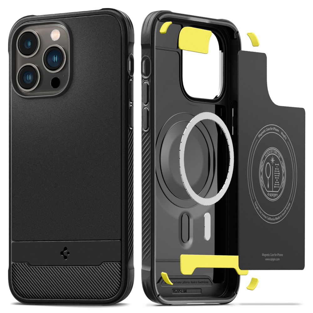 iPhone 14 Pro Max Case Rugged Armor Mag Black