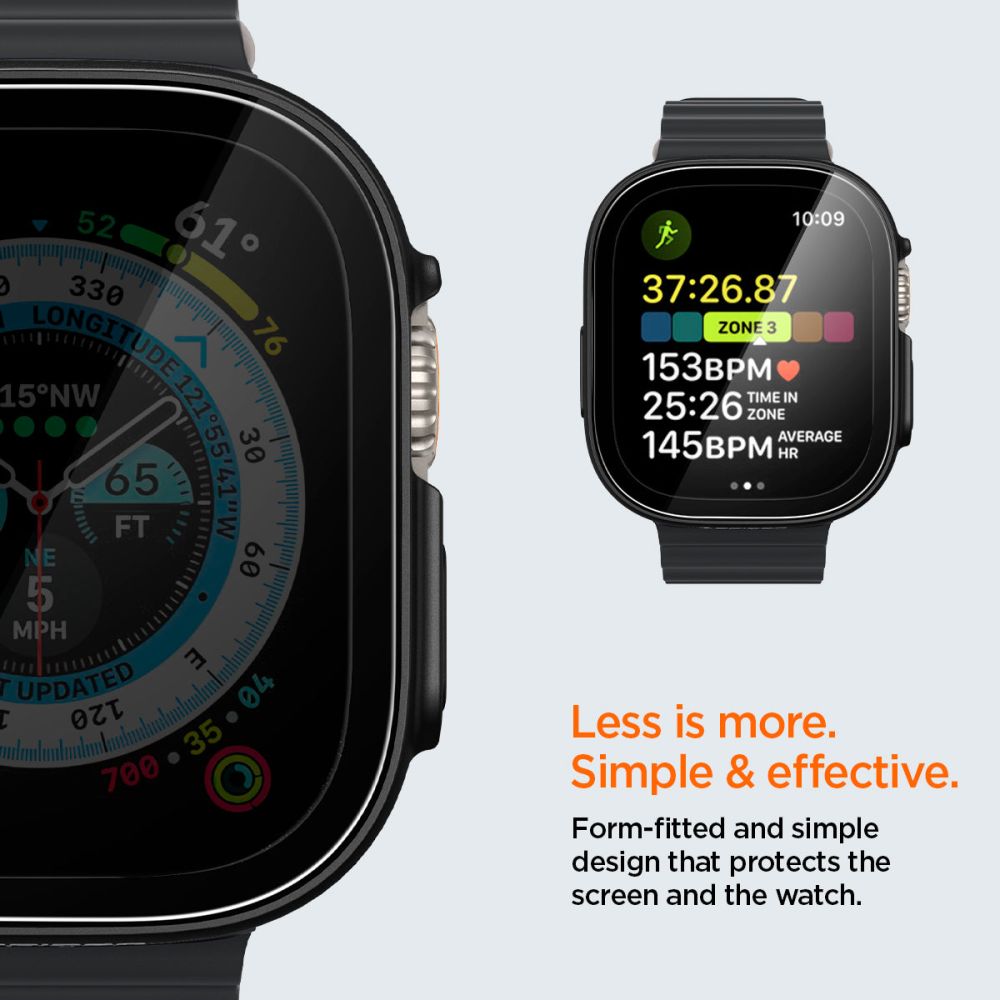 Apple Watch Ultra 49mm Case Thin Fit 360 Black