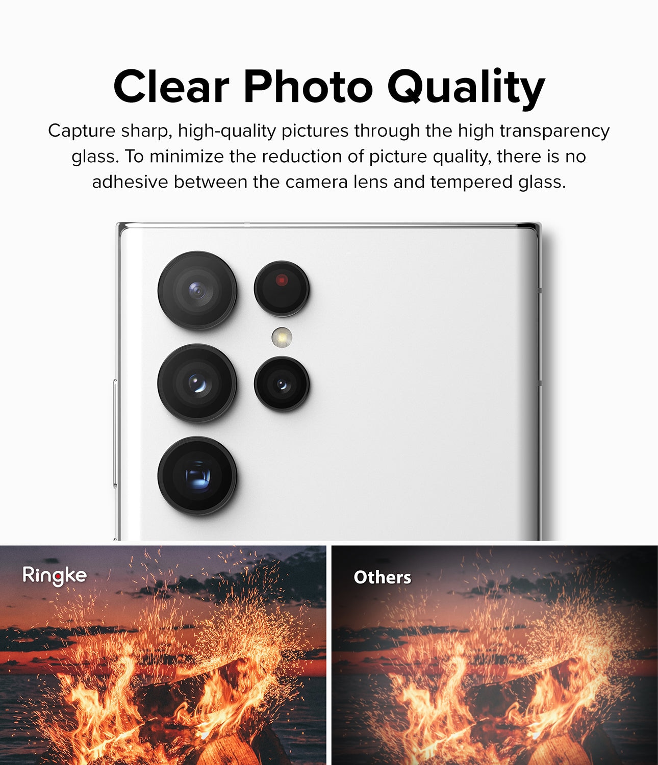 Camera Lens Protector Samsung Galaxy S22 Ultra Black