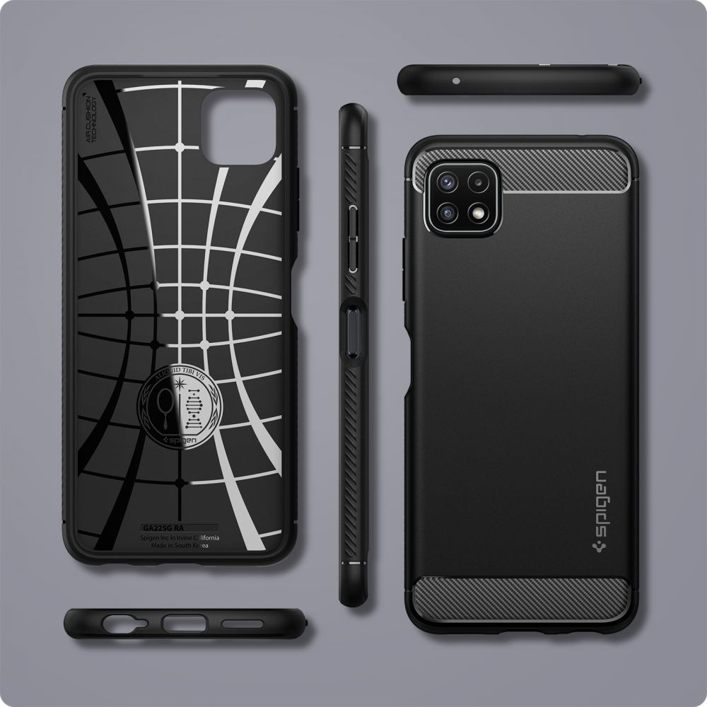 Galaxy A22 5G Case Rugged Armor Black