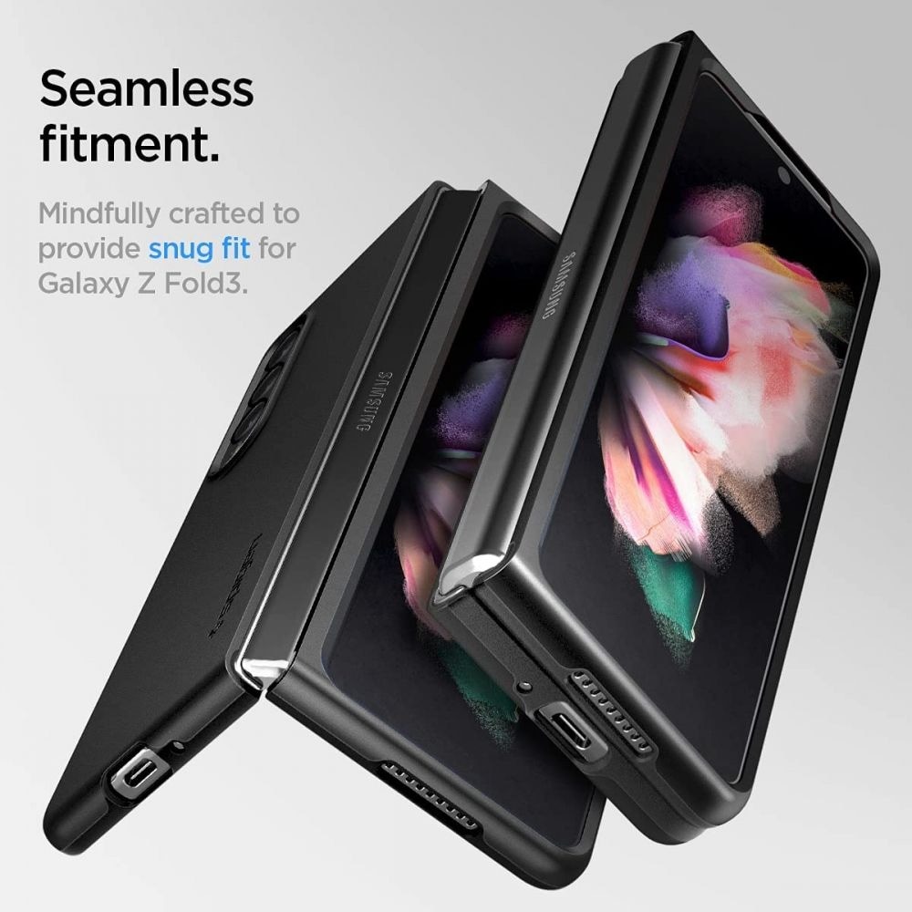 Galaxy Z Fold 3 Case Thin Fit Black