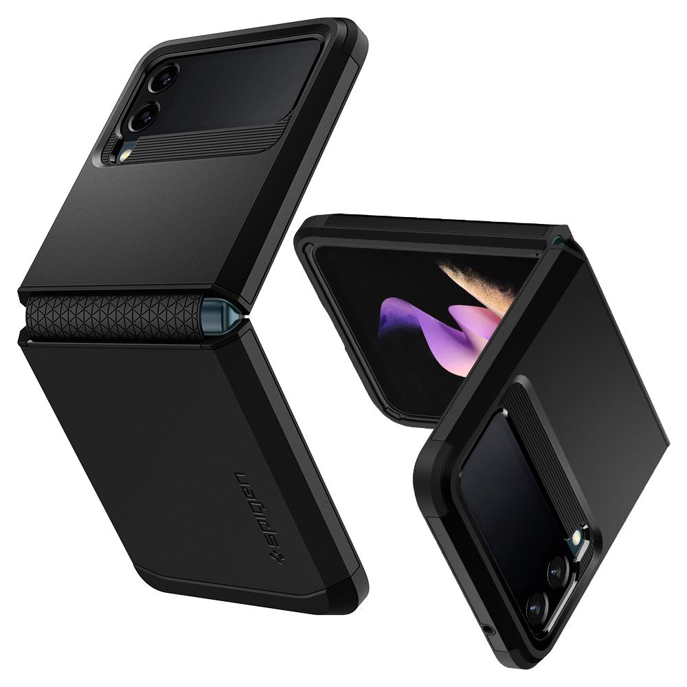 Galaxy Z Flip 3 Case Tough Armor Black