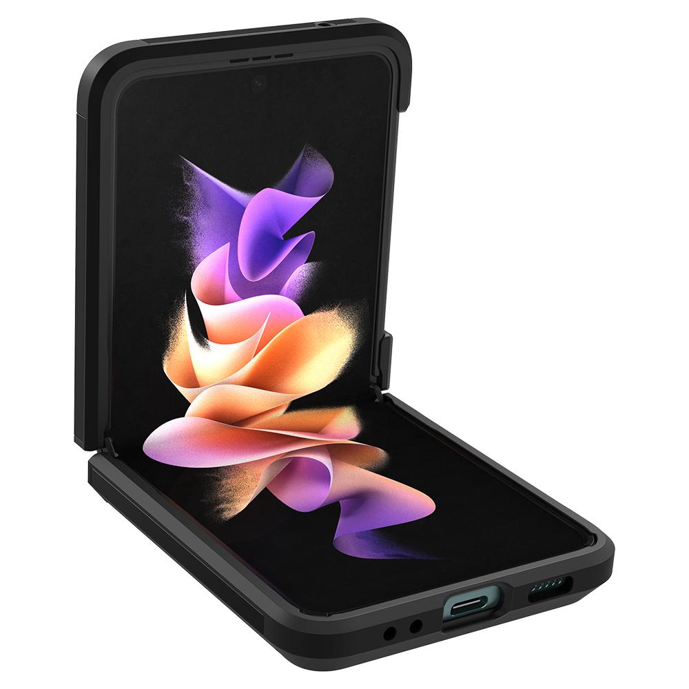 Galaxy Z Flip 3 Case Tough Armor Black