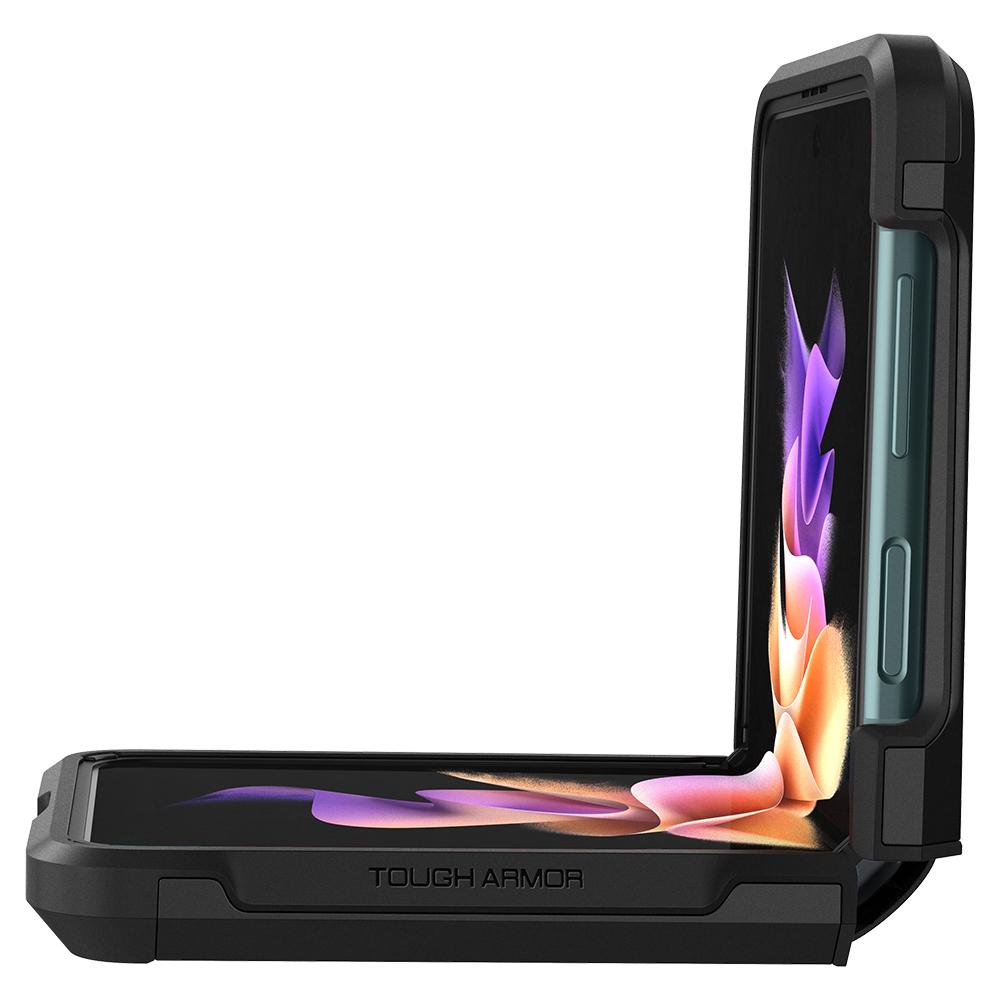 Galaxy Z Flip 3 Case Tough Armor Black
