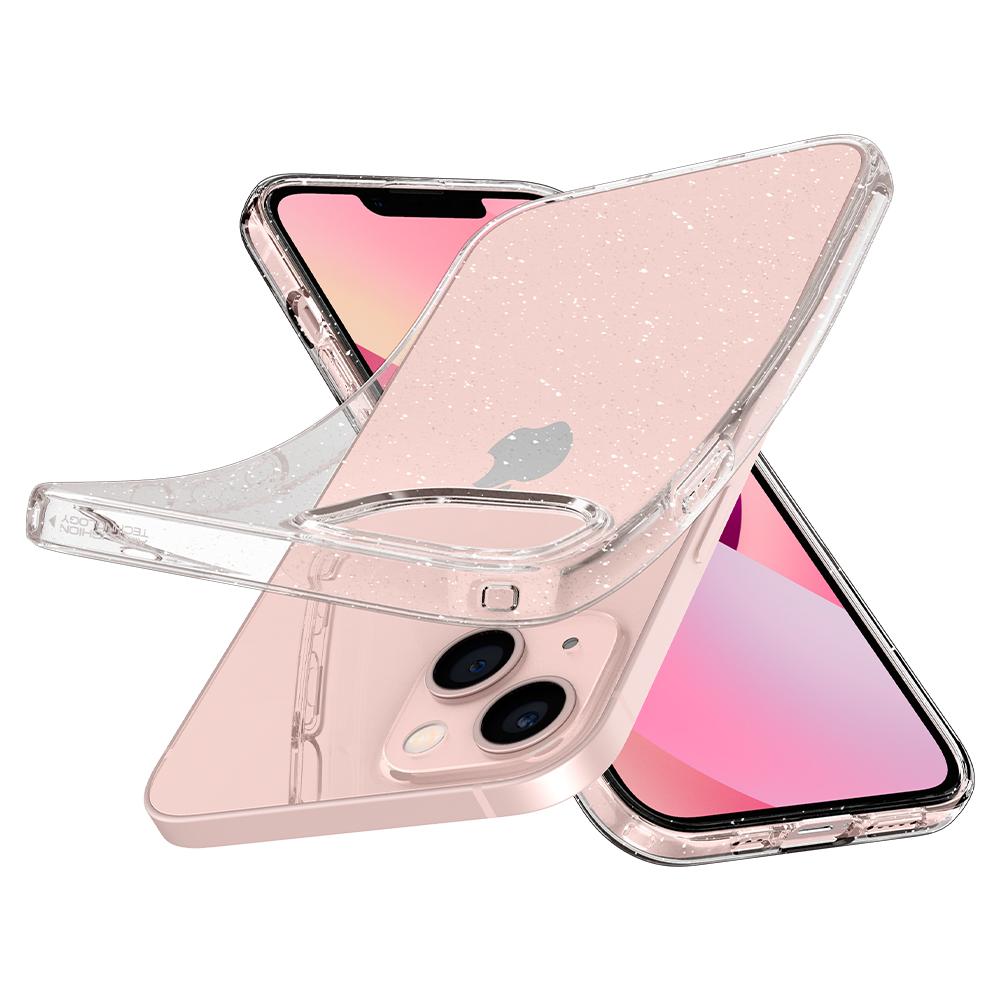 iPhone 13 Mini Case Liquid Crystal Glitter Crystal