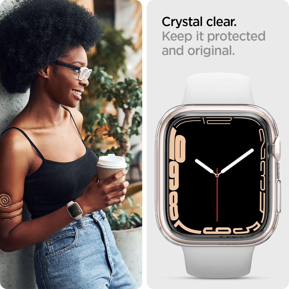 Apple Watch 41mm Series 8 Case Liquid Crystal Clear