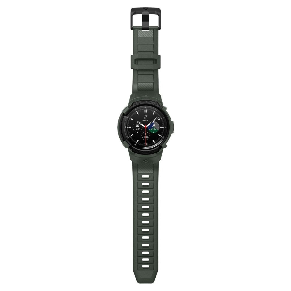Galaxy Watch 4 Classic 46mm Case Rugged Armor Pro Military Green