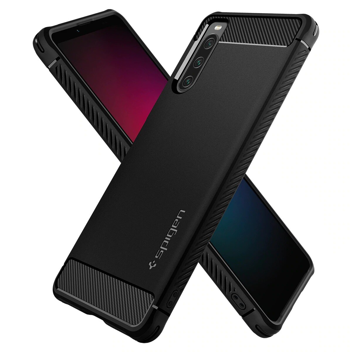 Sony Xperia 10 IV Case Rugged Armor Black