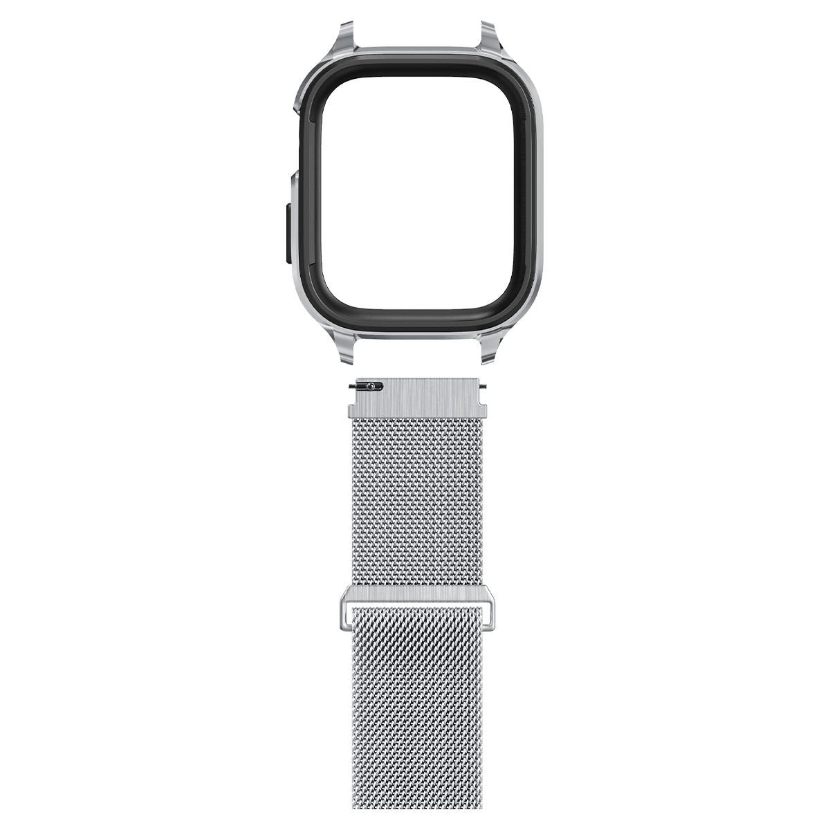 Apple Watch SE 44mm Case Metal Fit Pro Silver