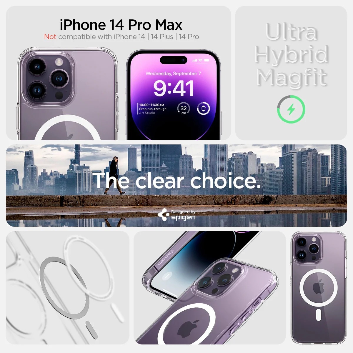 iPhone 14 Pro Max Case Ultra Hybrid Mag White