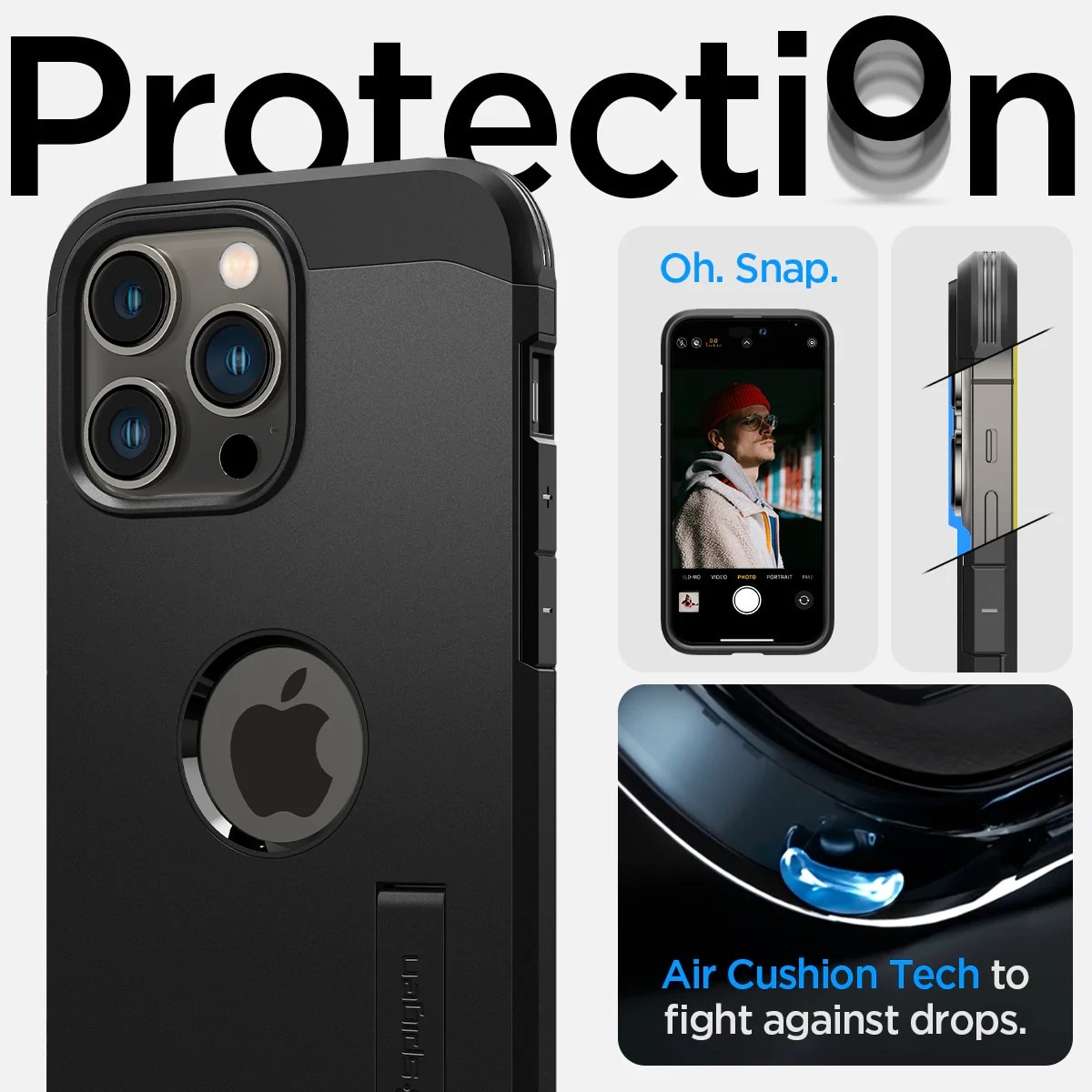 iPhone 14 Pro Max Case Tough Armor Mag Black