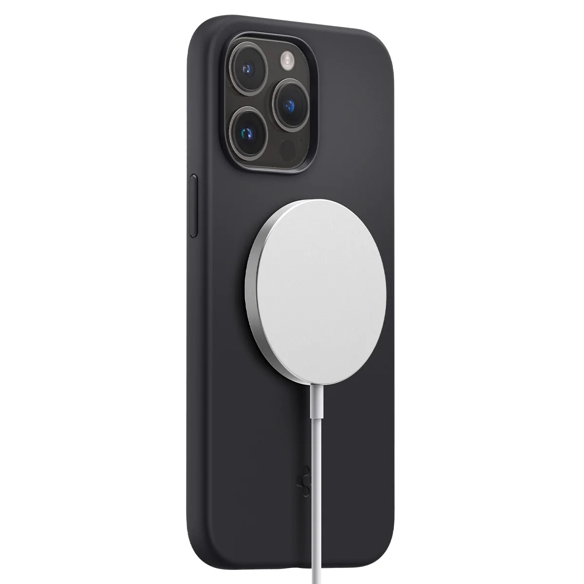 iPhone 14 Pro Max Case Silicone Fit Mag Black