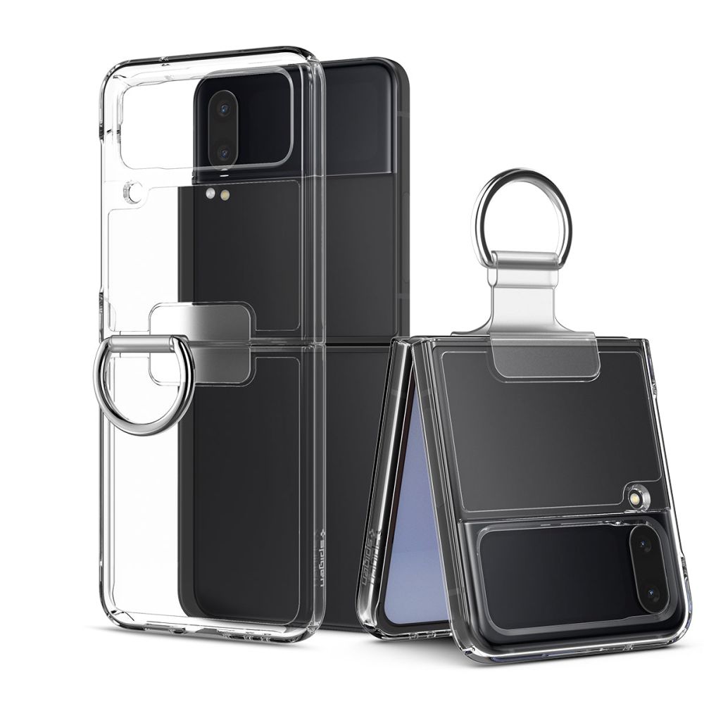 Galaxy Z Flip 4 Case Thin Fit Ring Crystal Clear