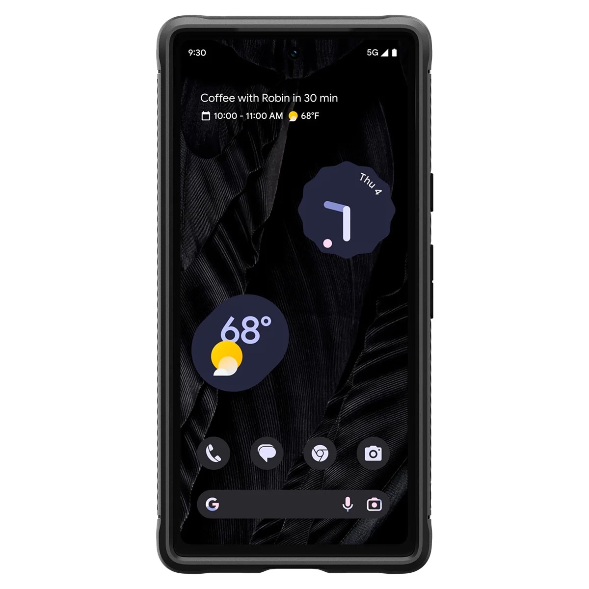 Google Pixel 7a Case Rugged Armor Black