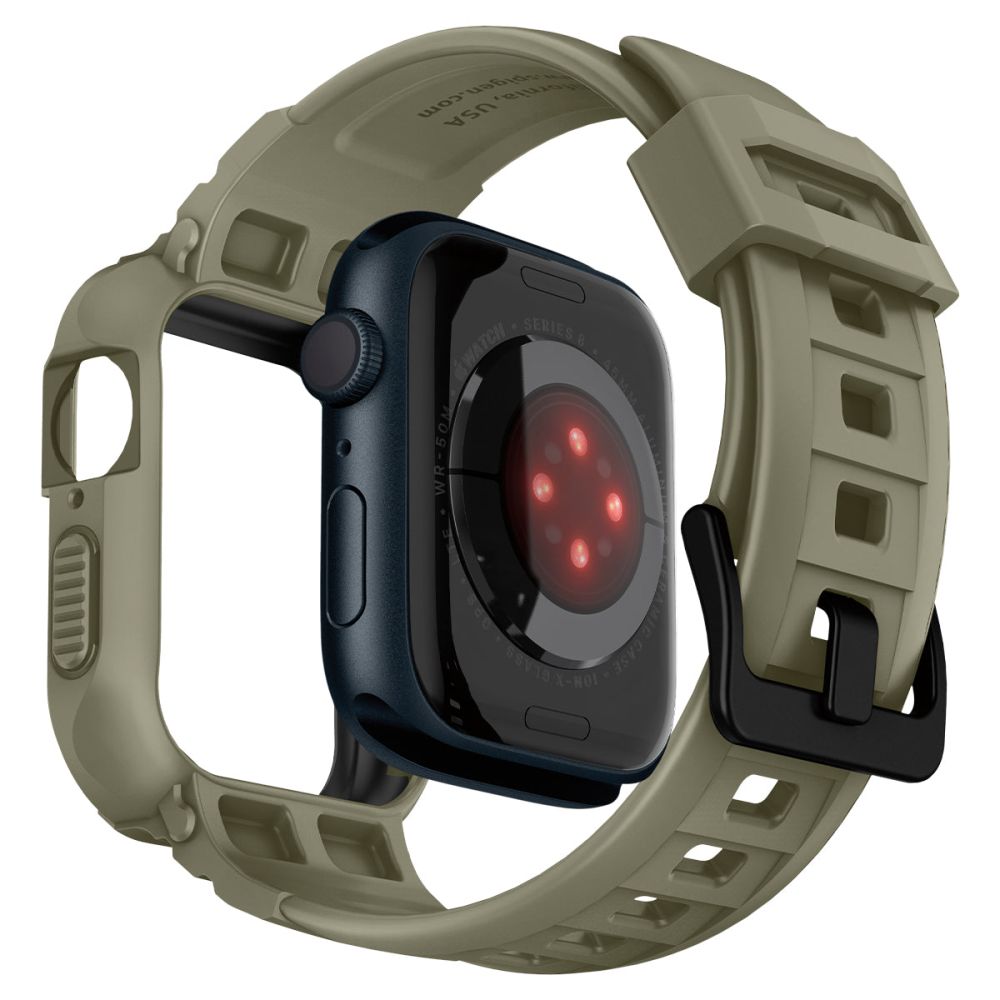 Apple Watch SE 44mm Case Rugged Armor Pro Vintage Khaki