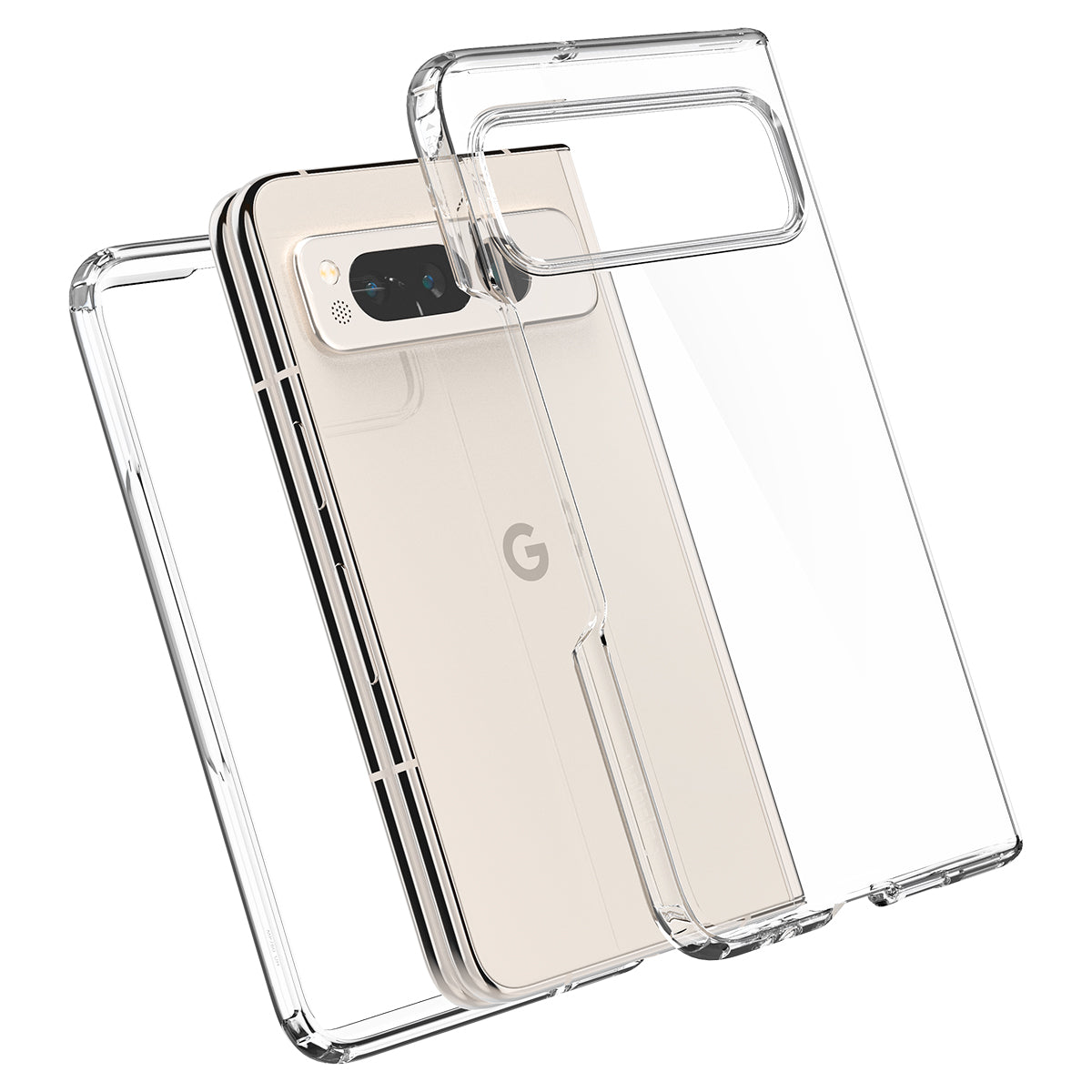 Google Pixel Fold Case Ultra Hybrid Crystal Clear