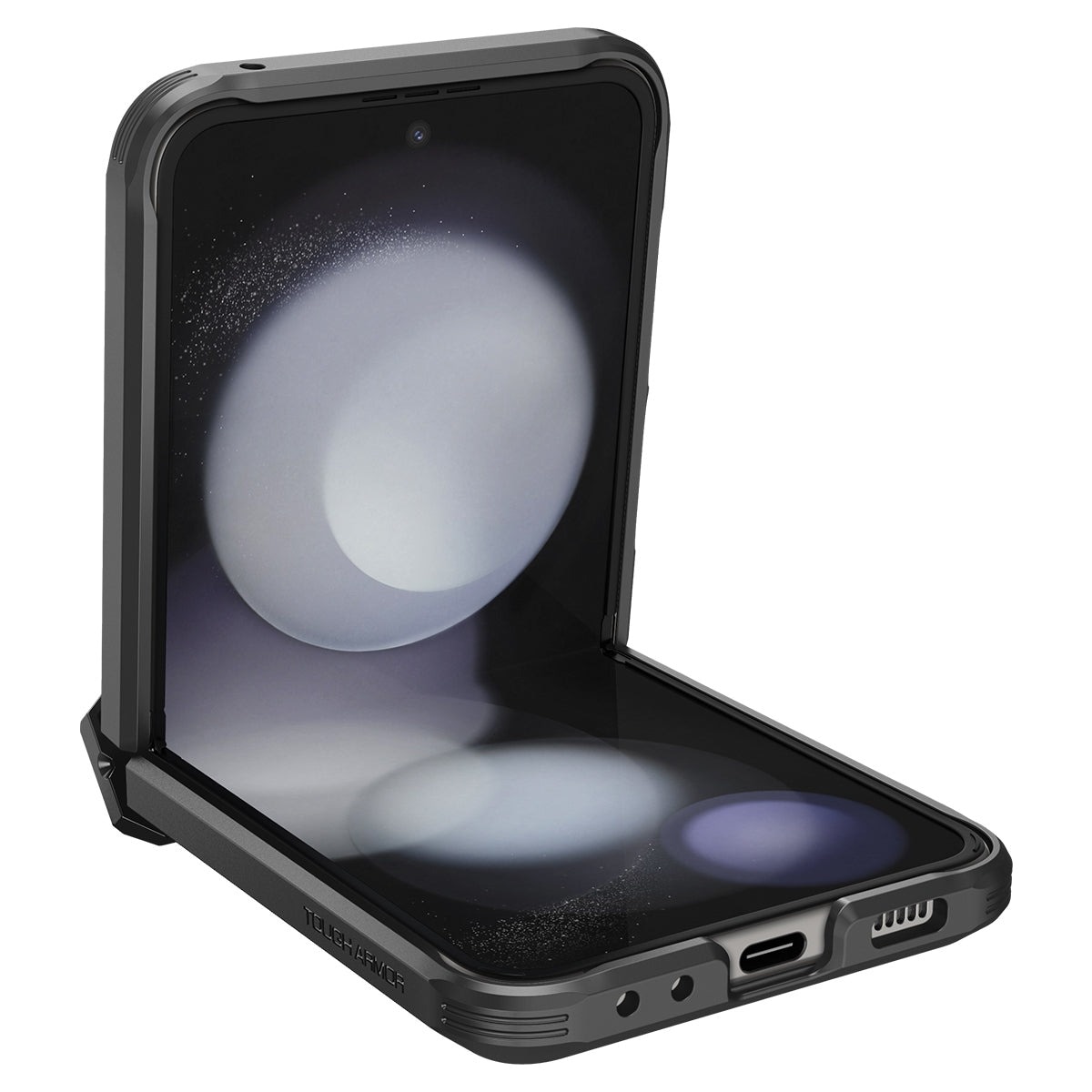 Galaxy Z Flip 5 Case Tough Armor Pro Black