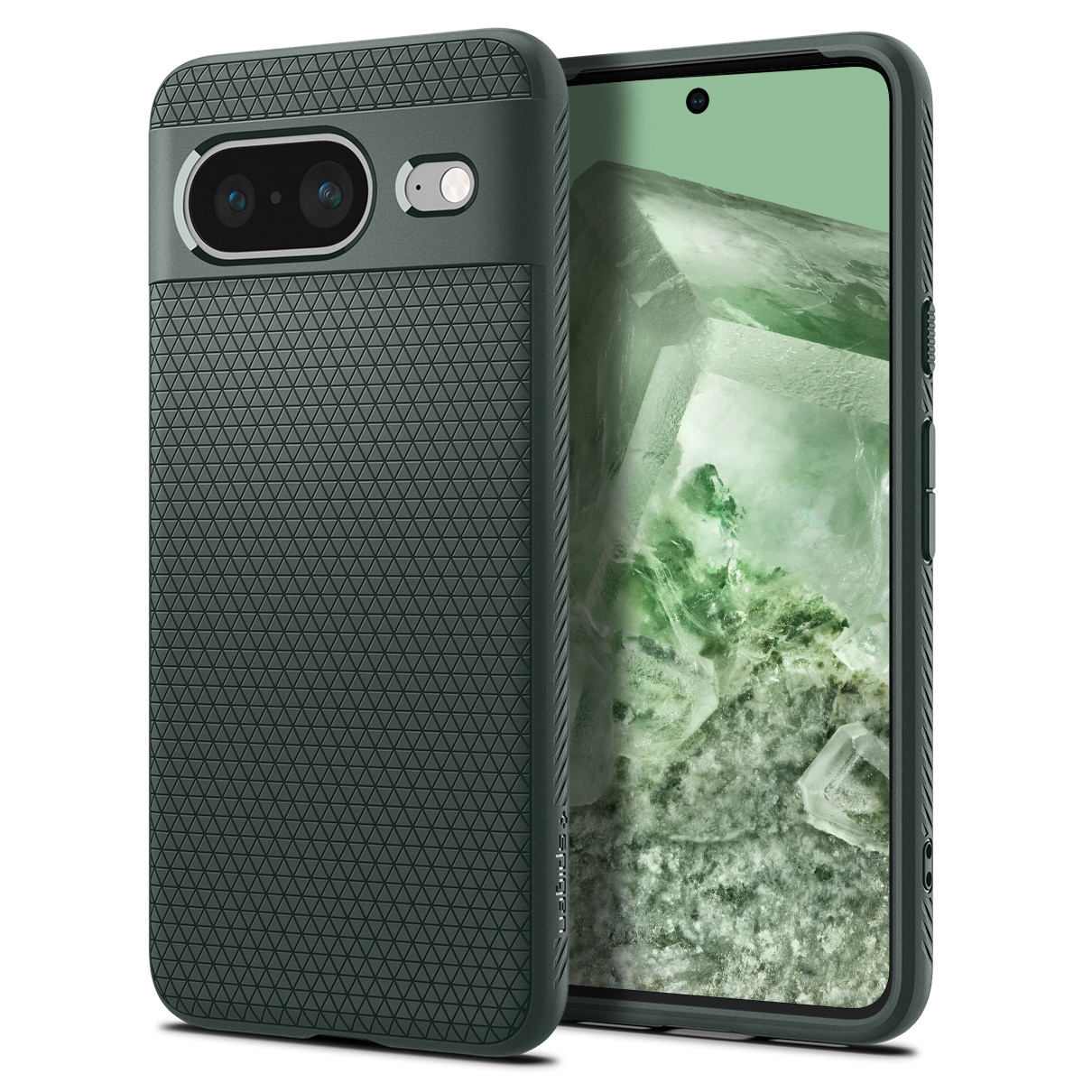 Google Pixel 8 Case Liquid Air Abyss Green