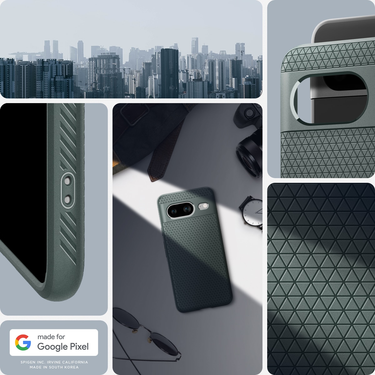 Google Pixel 8 Case Liquid Air Abyss Green