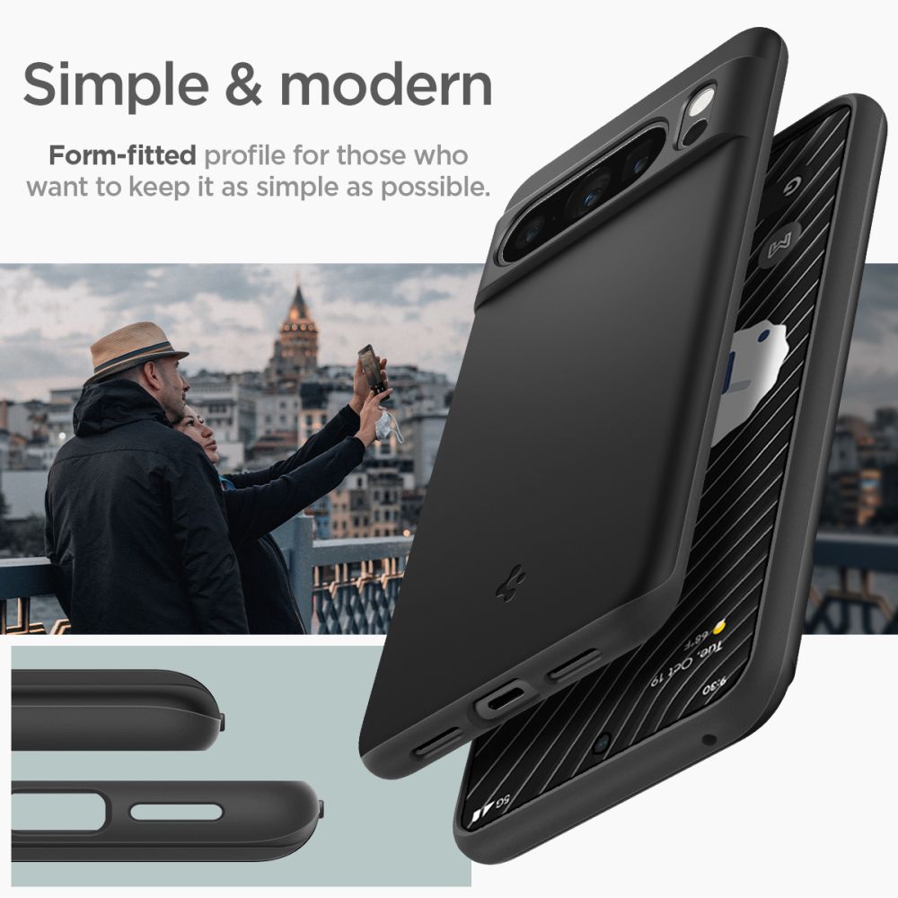 Google Pixel 8 Pro Case Thin Fit Black