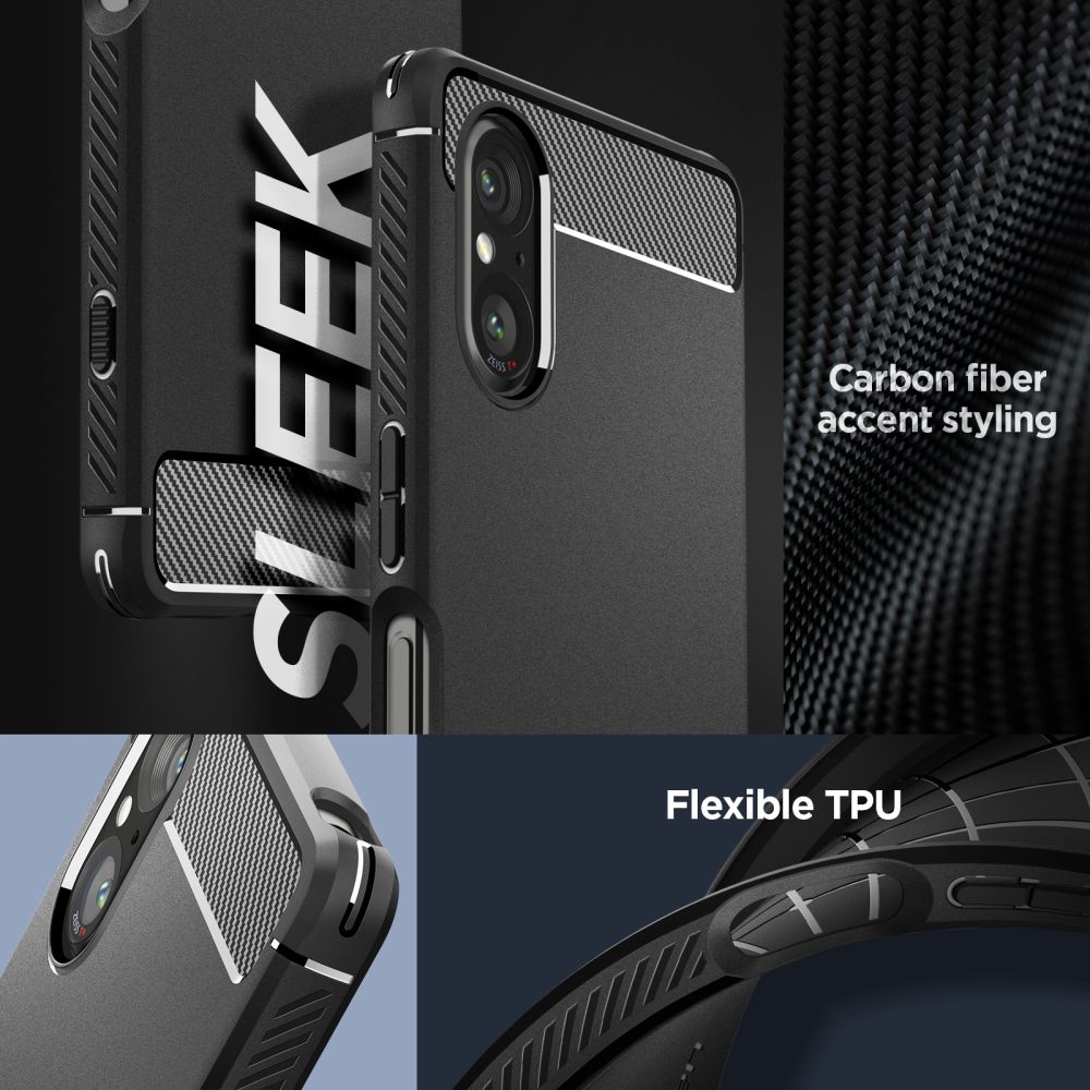 Sony Xperia 5 V Case Rugged Armor Black