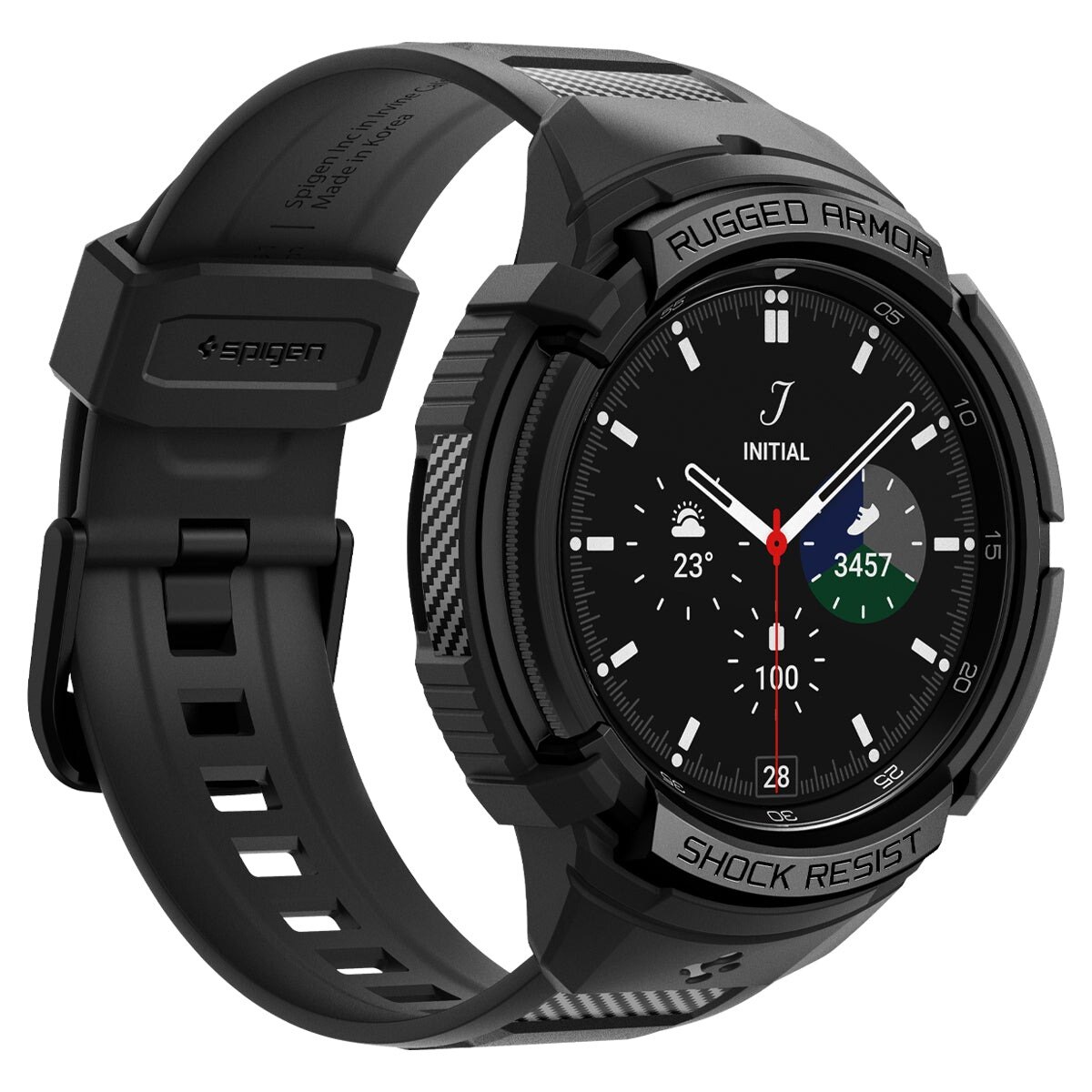 Samsung Galaxy Watch 6 Classic 47mm Case Rugged Armor Pro svart