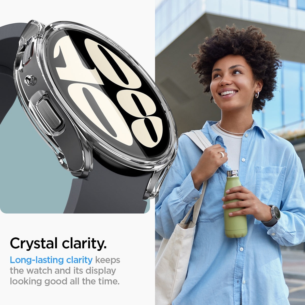 Samsung Galaxy Watch 6 40mm Case Ultra Hybrid Crystal Clear
