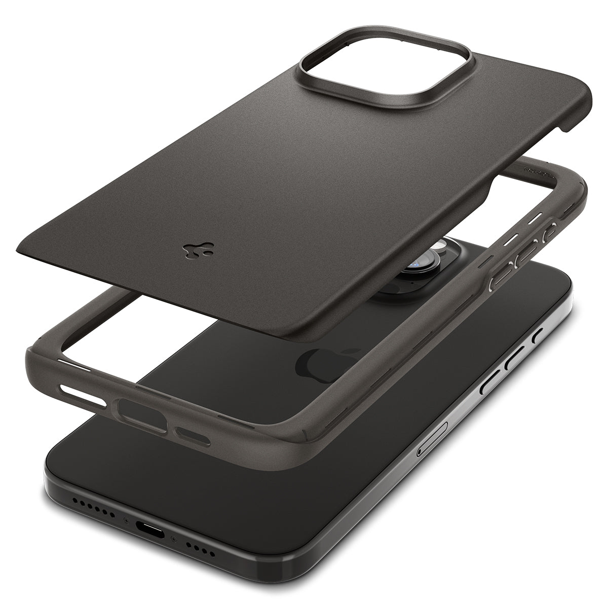 iPhone 15 Pro Max Case Thin Fit Gunmetal