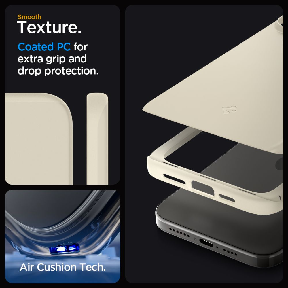 iPhone 15 Pro Max Case Thin Fit Mute Beige