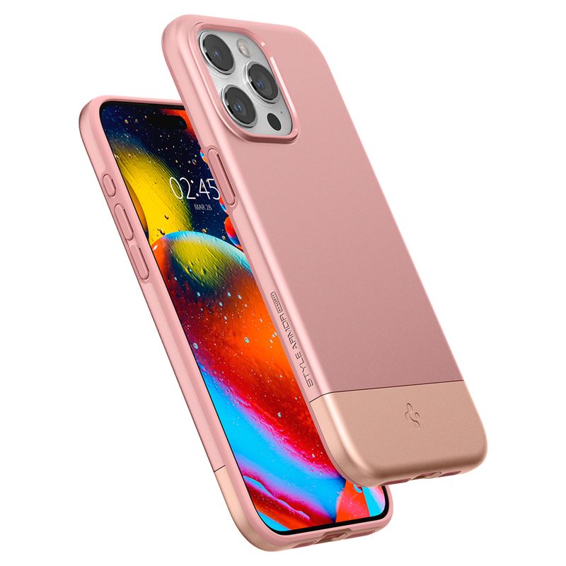 iPhone 15 Pro Max Skal Style Armor MagSafe Rose Gold