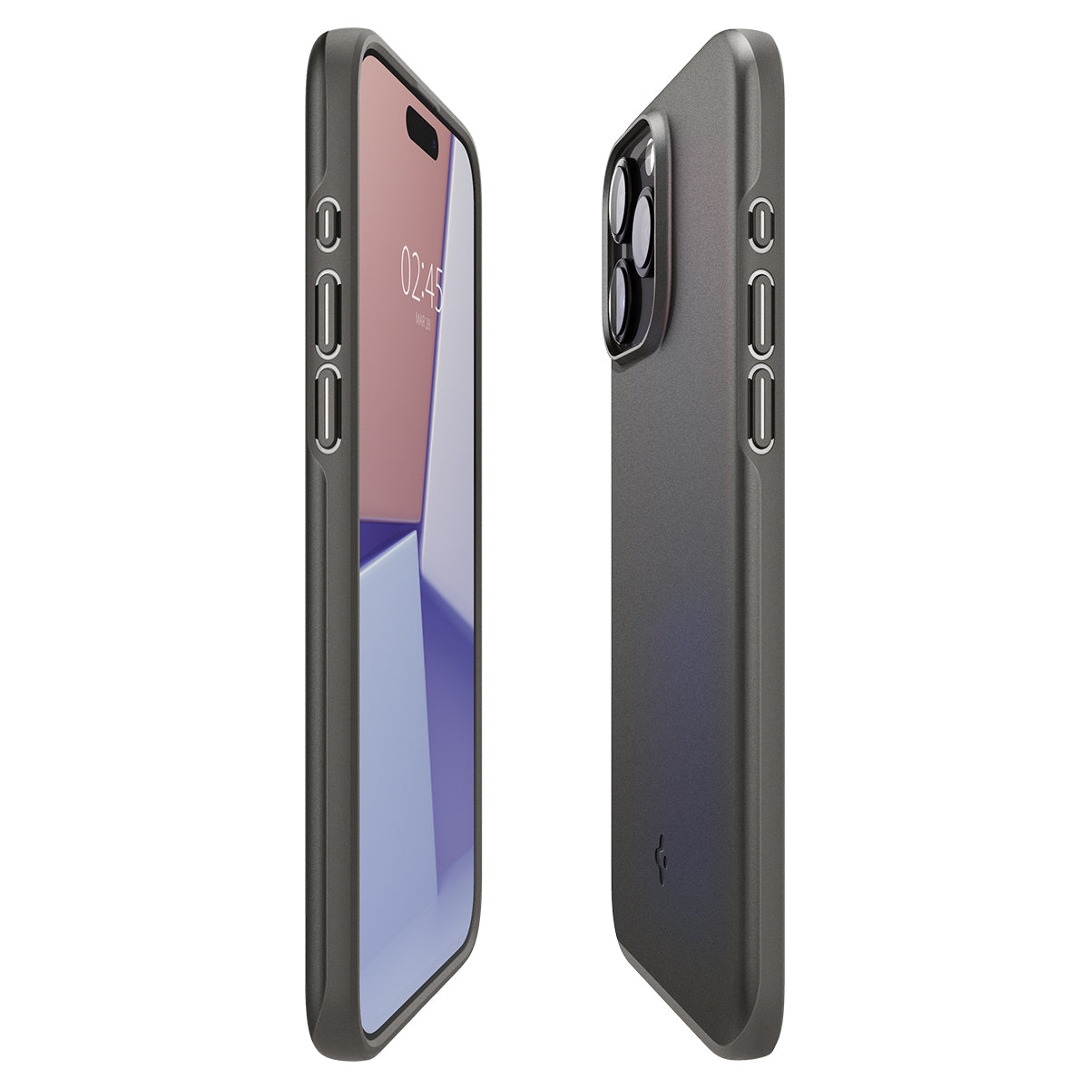 iPhone 15 Pro Case Thin Fit Gunmetal