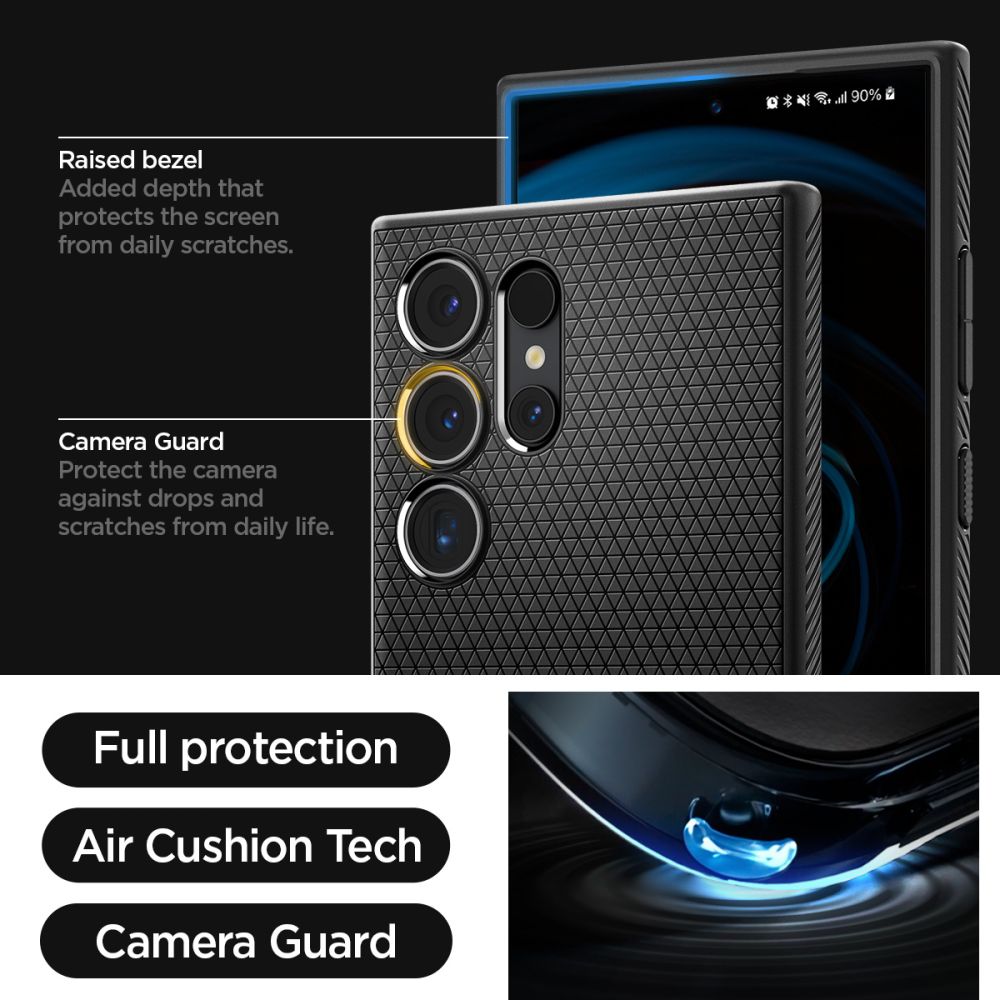 Samsung Galaxy S24 Ultra Case Liquid Air Black