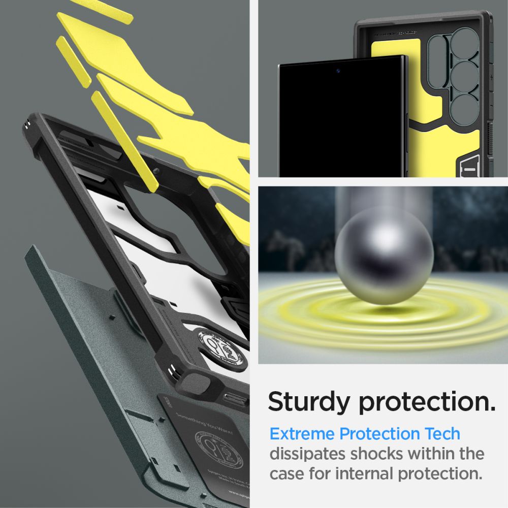 Samsung Galaxy S24 Ultra Case Tough Armor Abyss Green