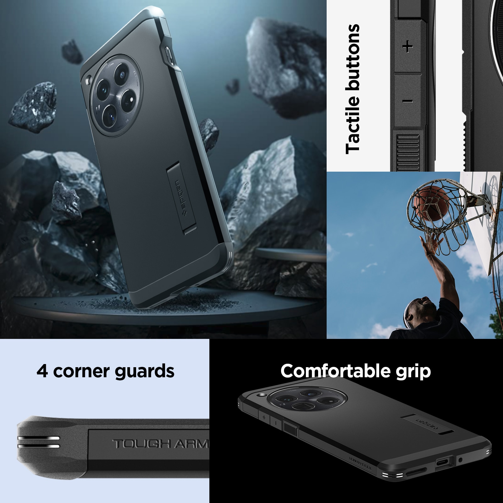 OnePlus 12 Case Tough Armor Black