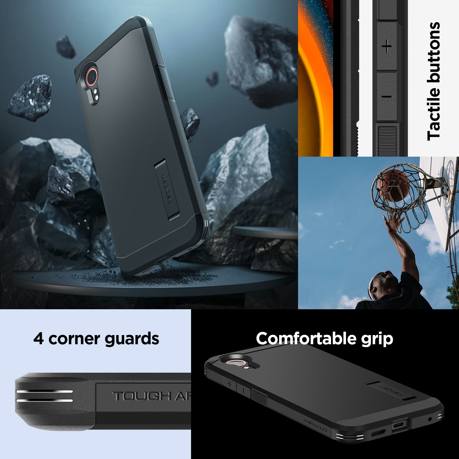 Samsung Galaxy Xcover 7 Case Tough Armor Black