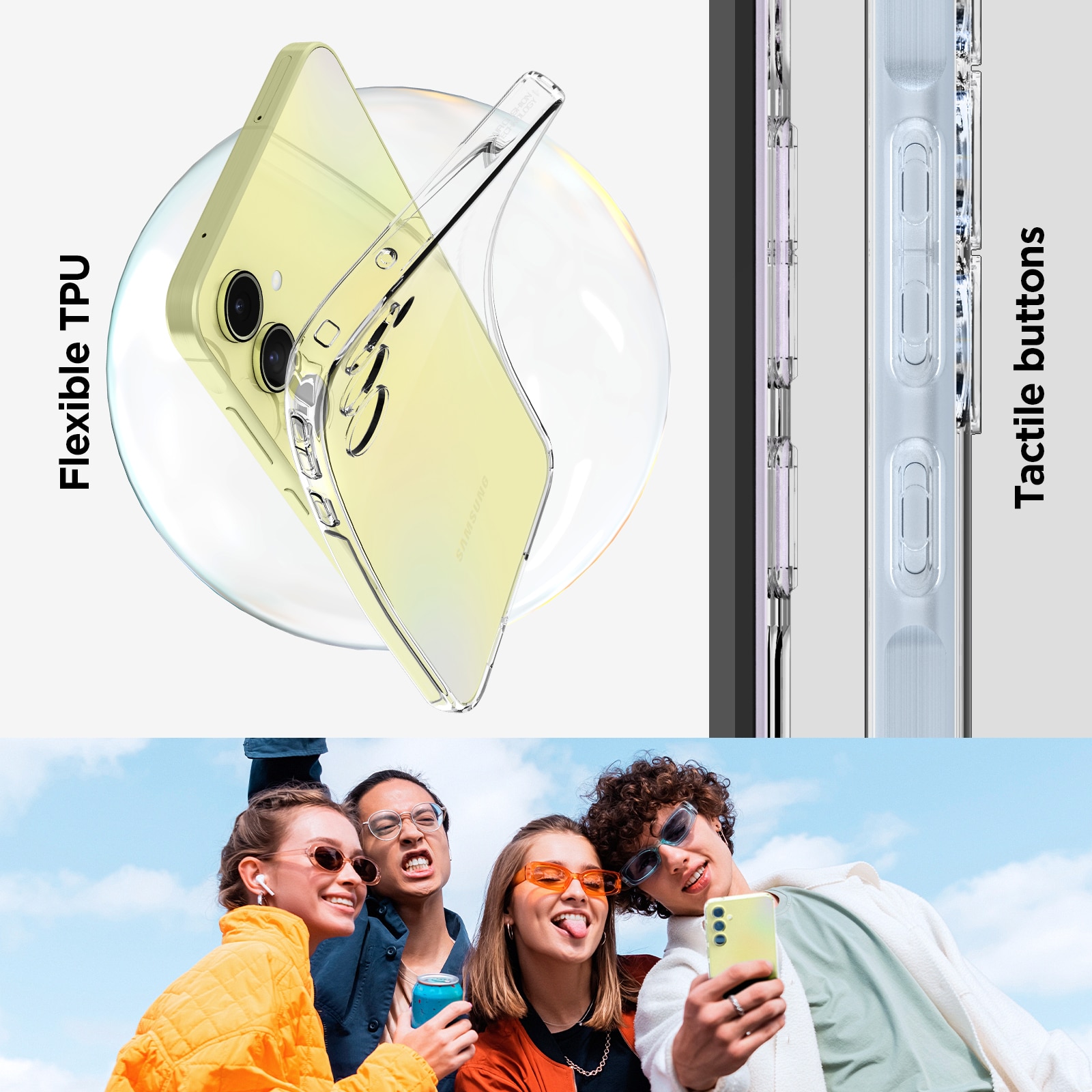 Samsung Galaxy A55 Case Liquid Crystal Clear