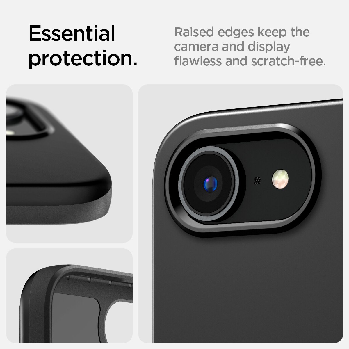 iPhone 16e Case Thin Fit MagSafe Black