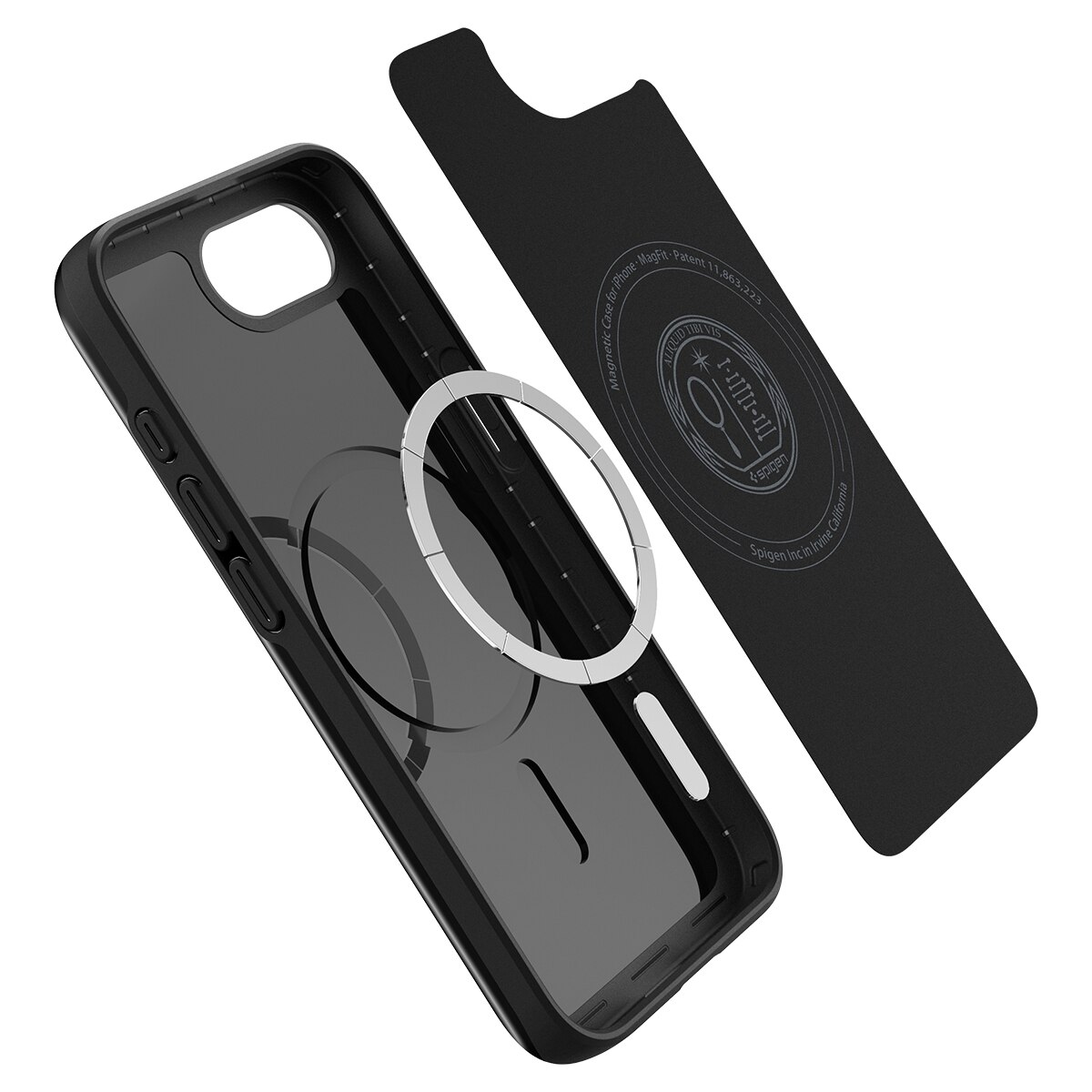 iPhone 16e Case Thin Fit MagSafe Black