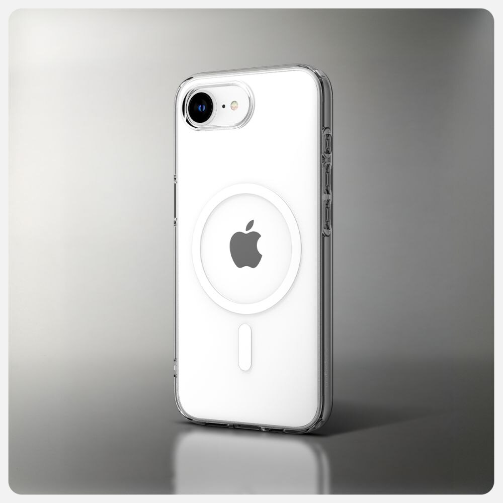 iPhone 16e Case Liquid Crystal MagSafe Clear White