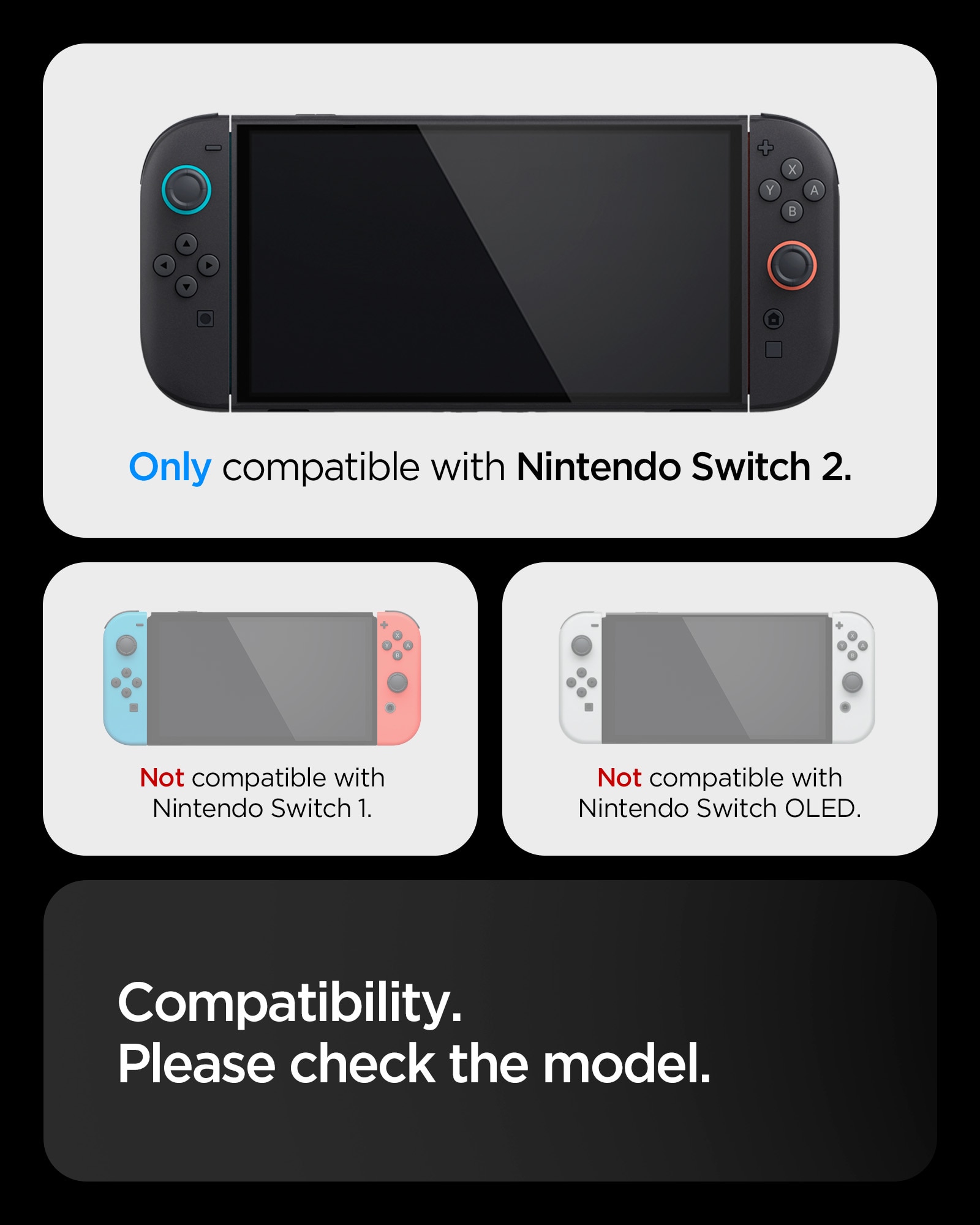 Nintendo Switch 2 Case Dual Grip Black