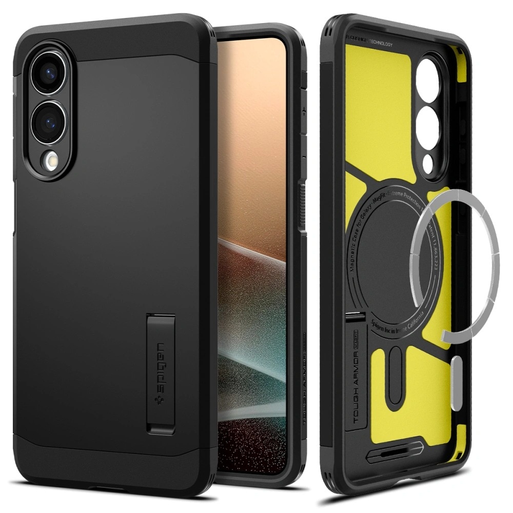 Samsung Galaxy S25 Edge Case Tough Armor MagSafe Black